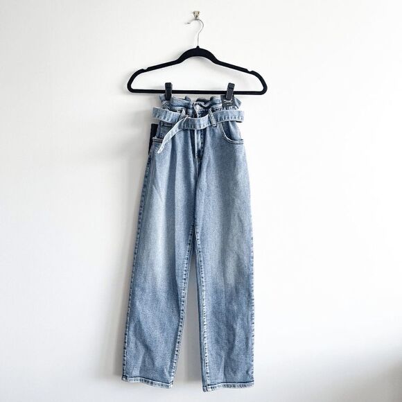 Silver Jeans Co. Womens Denim Pants High Rise Universal Fit Straight Blue Sz 24 - Picture 2 of 11